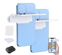 Mirror Effect Lens, Easy HD Glass-Mirror Clip-on Design, Clip Reflection Mirror for Phone Back, Shoot The Sky Lake Water Portrait, for Travel & Selfie Photography(2 White)