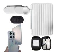 Mirror Effect Lens - Mirror Reflection For Phone Camera | Smartphone Camera Clip Kit, Adjustable Mobile Reflector, HD Glass, Travel-Friendly Photography Accessory Supplies