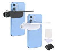 Mirror Effect Lens - Smartphone Camera Mirror Reflection Clip Kit, Shoot The Sky Lake Water Portrait Reflection, HD Glass Phone Reflection Mirror For Outdoor Travel Photography(White+black)