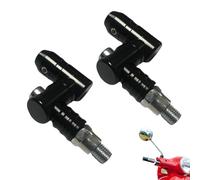 Mirror Extenders for Motorcycle | Motorcycle Rear View Mirror Mount Risers | Aluminum Construction Parts with 360 Degree Adjustable Mount for Bike Commuting Touring Adventure Enthusiasts Outd