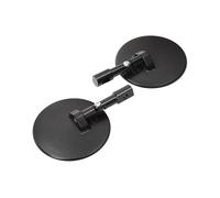 Mirror f.Lenkerende, round, black, adjustable