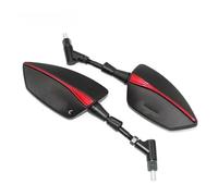 Mirror For Motorbike For SUZUKI For Bandit For GSF 400 600 650 650S 1200 1250 S 600S For M8 For M10 Universal Adjustabale Rearview Mirror Side Rear View Mirrors Motorbike Wing Mirrors(Red)