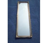 Mirror French Silver Shabby Chic Antique Style Dressing 49" x 16" Overall Size (125cm x 40cm), 124x41
