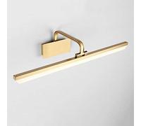 Mirror Front lamp LED Vintage Gold Bathroom Metal Wall Sconces Waterproof Anti-Fog and Moisture-Proof Bath Mirror Lamps Wall Lights 14W,warmwhite