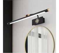 Mirror Front Light Black Apartment Bathroom Waterproof Fog Long Strip Led Lamp Wall Decor Lamp, chaners for Kitchen (One Color 58cm)