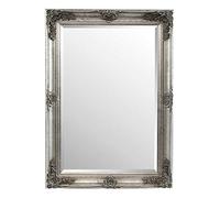Mirror GL104-1 Shabby Chic Style Silver Antique Large Wall 3Ft8 X 2Ft8 (110cm X 80cm)