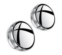 Mirror Glass Car Rearview Sucker Mirrors 360 Blind Spot Adjustable Round Frame Wide-angle Auxiliary Convex