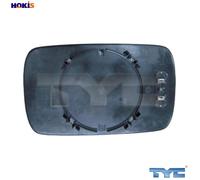 TYC 303-0004-1 Mirror Glass, outside mirror