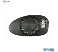 TYC Wing Mirror Glass 303-0133-1 Right Convex for BMW 1/3 Series (E81/E87/E88)
