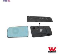 Mirror insert glass Left Blue-tinted 3031833 VAN WEZEL for MERCEDES-BENZ S-CLASS