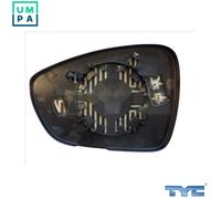 Mirror insert glass Left Convex 305-0176-1 TYC for CITROËN C4 II DS4