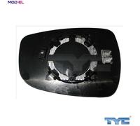 TYC Exterior Mirror Glass 313-0082-1 Left Convex Fits Hyundai i30/Elantra/Veloster