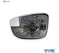 TYC 320-0052-1 Mirror Glass, outside mirror