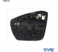 MIRROR GLASS EXTERIOR MIRROR 332-0062-1 FOR SKODA OCTAVIA/III/Combi 2.0L 4cyl