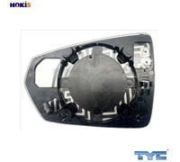 Mirror insert glass Left Aspherical 337-0318-1 TYC for VW AUDI