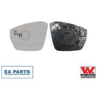 Mirror Glass, exterior mirror for SKODA OCTAVIA VAN WEZEL 7631836 fits Right NEW