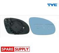MIRROR GLASS, EXTERIOR MIRROR FOR VW BORA EOS GOLF TYC 337-0303-1 FITS RIGHT