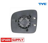 MIRROR GLASS, EXTERIOR MIRROR FOR VW CADDY TYC 337-0307-1 FITS RIGHT