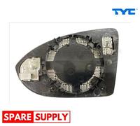 MIRROR GLASS, EXTERIOR MIRROR FOR VW GOLF TYC 337-0239-1 FITS RIGHT