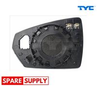 MIRROR GLASS, EXTERIOR MIRROR FOR VW POLO TYC 337-0317-1 FITS RIGHT