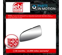 Mirror Glass fits FORD TRANSIT CONNECT V408 1.0 Right 2014 on O/S Driver Side
