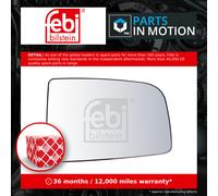 febi bilstein 49947 Mirror Glass for exterior mirror , 1 piece