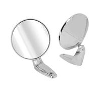Mirror Glass Left Side For Belvedere Fury III 2802834 Door Side Mirrors Manual Folding Silver Zinc Alloy Chrome Plating