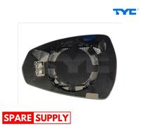 MIRROR GLASS, OUTSIDE MIRROR FOR AUDI A3 TYC 302-0100-1 FITS LEFT