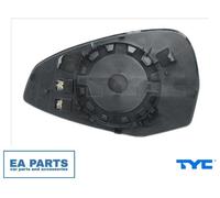 Mirror Glass, outside mirror for AUDI A4 TYC 302-0110-1 fits Left