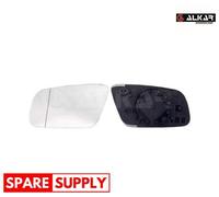 MIRROR GLASS, OUTSIDE MIRROR FOR AUDI A6 ALKAR 6401797 FITS LEFT