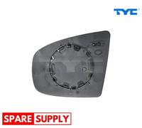 MIRROR GLASS, OUTSIDE MIRROR FOR BMW E70 E71 TYC 303-0101-1 FITS RIGHT