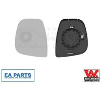 Mirror Glass, outside mirror for CITROËN BERLINGO VAN WEZEL 0906837 fits Left