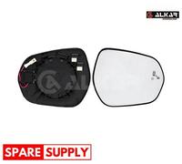 MIRROR GLASS, OUTSIDE MIRROR FOR FORD FIESTA ALKAR 6436743 FITS RIGHT