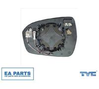Mirror Glass, outside mirror for FORD TYC 310-0252-1 fits Left