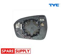 TYC 310-0252-1 Mirror Glass, outside mirror