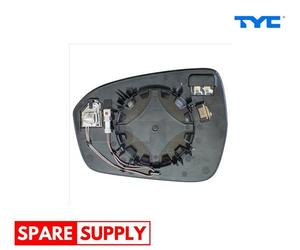 MIRROR GLASS, OUTSIDE MIRROR FOR FORD TYC 310-0252-1 FITS LEFT