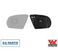 Mirror Glass, outside mirror for MERCEDES-BENZ W205 VAN WEZEL 2924837 fits Left