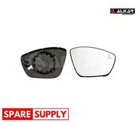 MIRROR GLASS, OUTSIDE MIRROR FOR PEUGEOT 308 ALKAR 6436296 FITS RIGHT