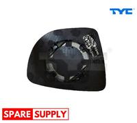 MIRROR GLASS, OUTSIDE MIRROR FOR RENAULT CAPTUR CLIO TYC 328-0192-1 FITS LEFT