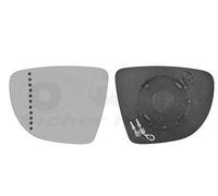 MIRROR GLASS, OUTSIDE MIRROR FOR RENAULT CAPTUR CLIO VAN WEZEL 4373837 FITS LEFT