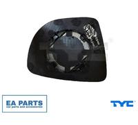 Mirror Glass, outside mirror for RENAULT CAPTUR TYC 328-0192-1 fits Left