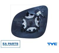 Mirror Glass, outside mirror for RENAULT KANGOO TYC 328-0204-1 fits Left