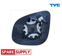MIRROR GLASS, OUTSIDE MIRROR FOR RENAULT KANGOO TYC 328-0204-1 FITS LEFT