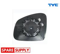 MIRROR GLASS, OUTSIDE MIRROR FOR SMART FORFOUR FORTWO TYC 328-0226-1 FITS LEFT