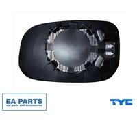 Mirror Glass, outside mirror for VOLVO C30 C70 S40 S60 TYC 338-0042-1 fits Left