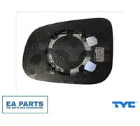 Mirror Glass, outside mirror for VOLVO C30 C70 S40 S60 TYC 338-0048-1 fits Left