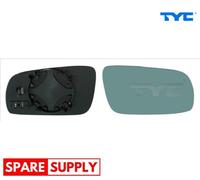 MIRROR GLASS, OUTSIDE MIRROR FOR VW BORA CABRIO TYC 337-0255-1 FITS RIGHT