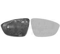 MIRROR GLASS, OUTSIDE MIRROR FOR VW BORA CC EOS VAN WEZEL 5849838 FITS RIGHT