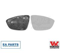 Mirror Glass, outside mirror for VW BORA CC EOS VAN WEZEL 5849838 fits Right NEW