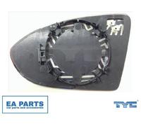 Mirror Glass, outside mirror for VW GOLF SPORTSVAN VII TYC 337-0234-1 fits Left